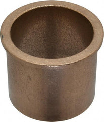 Boston Gear - 2" Inside x 2-1/4" Outside Diam, Oil Impregnated Bronze SAE-841 Flanged Sleeve Bearing - 2-1/2" Flange Outside Diam, 1/8" Flange Thickness, 2" OAL - Eagle Tool & Supply