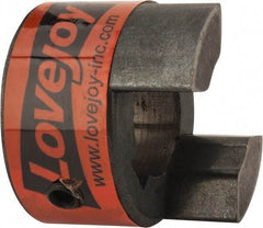 Lovejoy - 19mm Max Bore, 6mm x 2.8mm Keyway Width x Depth, Flexible Coupling Hub - 1.36" OD, 2" OAL, Sintered Iron, Order 2 Hubs & 1 Spider for Complete Coupling - Eagle Tool & Supply