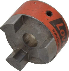 Lovejoy - 1/2" Max Bore Diam, Flexible Coupling Hub - 1-3/4" OD, 2.12" OAL, Sintered Iron, Order 2 Hubs & 1 Spider for Complete Coupling - Eagle Tool & Supply