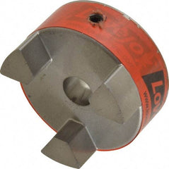 Lovejoy - 1/2" Max Bore Diam, Flexible Coupling Hub - 2.11" OD, 2.12" OAL, Sintered Iron, Order 2 Hubs & 1 Spider for Complete Coupling - Eagle Tool & Supply