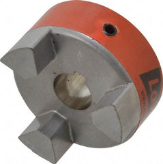 Lovejoy - 5/8" Max Bore Diam, 3/16" x 3/32" Keyway Width x Depth, Flexible Coupling Hub - 2.11" OD, 2.12" OAL, Sintered Iron, Order 2 Hubs & 1 Spider for Complete Coupling - Eagle Tool & Supply