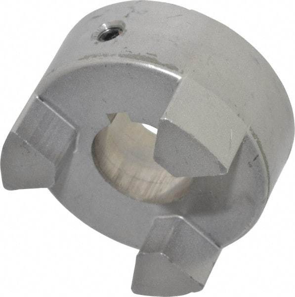 Lovejoy - 7/8" Max Bore Diam, 3/16" x 3/32" Keyway Width x Depth, Flexible Coupling Hub - 2.11" OD, 2.12" OAL, Sintered Iron, Order 2 Hubs & 1 Spider for Complete Coupling - Eagle Tool & Supply