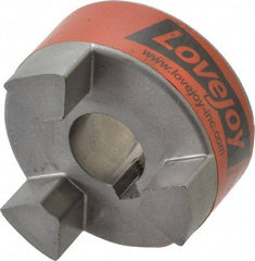 Lovejoy - 19mm Max Bore, 6mm x 2.8mm Keyway Width x Depth, Flexible Coupling Hub - 2.11" OD, 2.12" OAL, Sintered Iron, Order 2 Hubs & 1 Spider for Complete Coupling - Eagle Tool & Supply