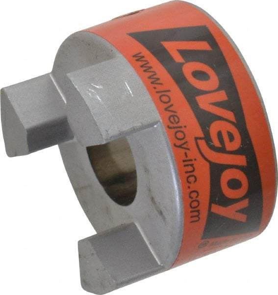 Lovejoy - 7/8" Max Bore Diam, 3/16" x 3/32" Keyway Width x Depth, Flexible Coupling Hub - 2.11" OD, 2-1/2" OAL, Sintered Iron, Order 2 Hubs & 1 Spider for Complete Coupling - Eagle Tool & Supply