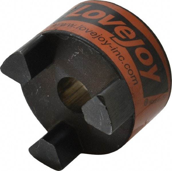Lovejoy - 3/4" Max Bore Diam, 3/16" x 3/32" Keyway Width x Depth, Flexible Coupling Hub - 2.54" OD, 3-1/2" OAL, Sintered Iron, Order 2 Hubs & 1 Spider for Complete Coupling - Eagle Tool & Supply
