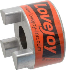 Lovejoy - 1" Max Bore Diam, 1/4" x 1/8" Keyway Width x Depth, Flexible Coupling Hub - 2.54" OD, 3-1/2" OAL, Sintered Iron, Order 2 Hubs & 1 Spider for Complete Coupling - Eagle Tool & Supply