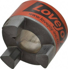 Lovejoy - 1-1/4" Max Bore Diam, 1/4" x 1/8" Keyway Width x Depth, Flexible Coupling Hub - 2.54" OD, 3-1/2" OAL, Sintered Iron, Order 2 Hubs & 1 Spider for Complete Coupling - Eagle Tool & Supply