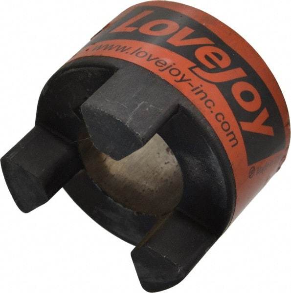 Lovejoy - 1-3/8" Max Bore Diam, 5/16" x 5/32" Keyway Width x Depth, Flexible Coupling Hub - 2.54" OD, 3-1/2" OAL, Sintered Iron, Order 2 Hubs & 1 Spider for Complete Coupling - Eagle Tool & Supply