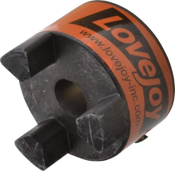Lovejoy - 19mm Max Bore, 6mm x 2.8mm Keyway Width x Depth, Flexible Coupling Hub - 2.54" OD, 3-1/2" OAL, Sintered Iron, Order 2 Hubs & 1 Spider for Complete Coupling - Eagle Tool & Supply