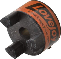 Lovejoy - 19mm Max Bore, 6mm x 2.8mm Keyway Width x Depth, Flexible Coupling Hub - 2.54" OD, 3-1/2" OAL, Sintered Iron, Order 2 Hubs & 1 Spider for Complete Coupling - Eagle Tool & Supply