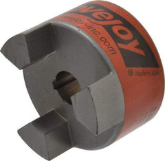 Lovejoy - 7/8" Max Bore Diam, 3/16" x 3/32" Keyway Width x Depth, Flexible Coupling Hub - 3.31" OD, 4-1/4" OAL, Sintered Iron, Order 2 Hubs & 1 Spider for Complete Coupling - Eagle Tool & Supply