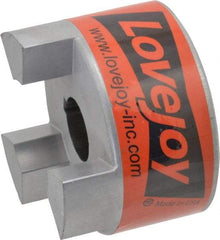 Lovejoy - 1" Max Bore Diam, 1/4" x 1/8" Keyway Width x Depth, Flexible Coupling Hub - 3.31" OD, 4-1/4" OAL, Sintered Iron, Order 2 Hubs & 1 Spider for Complete Coupling - Eagle Tool & Supply