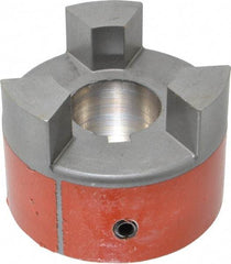 Lovejoy - 1-3/8" Max Bore Diam, 5/16" x 5/32" Keyway Width x Depth, Flexible Coupling Hub - 3.31" OD, 4-1/4" OAL, Sintered Iron, Order 2 Hubs & 1 Spider for Complete Coupling - Eagle Tool & Supply
