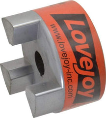 Lovejoy - 7/8" Max Bore Diam, Flexible Hub Coupling - 3-3/4" OD, 4-1/2" OAL, Sintered Iron - Eagle Tool & Supply