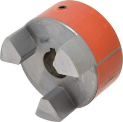 Lovejoy - 1-1/8" Max Bore Diam, Flexible Hub Coupling - 3-3/4" OD, 4-1/2" OAL, Sintered Iron - Eagle Tool & Supply