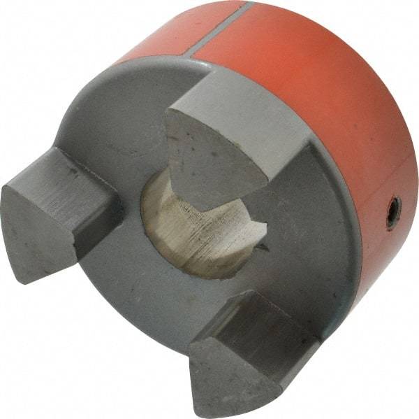 Lovejoy - 1-3/8" Max Bore Diam, Flexible Hub Coupling - 3-3/4" OD, 4-1/2" OAL, Sintered Iron - Eagle Tool & Supply