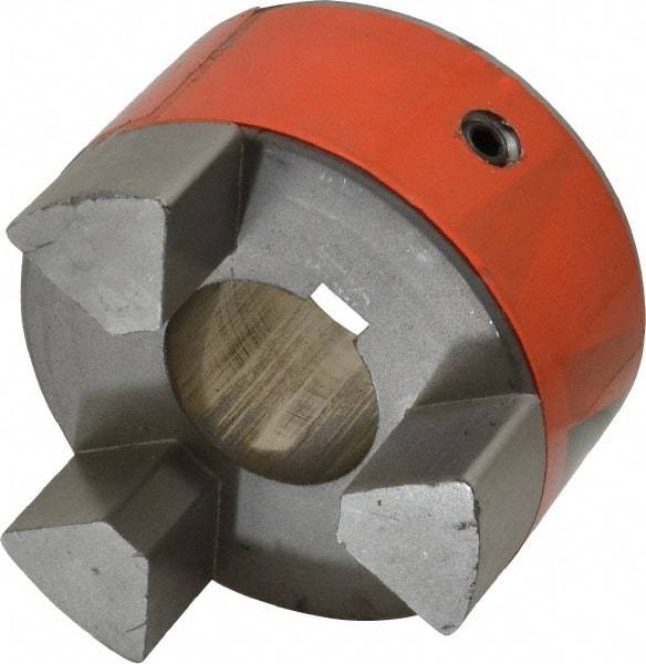 Lovejoy - 1-1/2" Max Bore Diam, Flexible Hub Coupling - 3-3/4" OD, 4-1/2" OAL, Metal - Eagle Tool & Supply