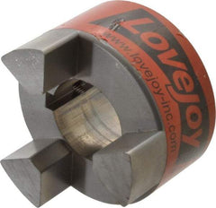 Lovejoy - 1-3/4" Max Bore Diam, Flexible Hub Coupling - 3-3/4" OD, 4-1/2" OAL, Sintered Iron - Eagle Tool & Supply