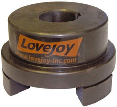Lovejoy - 1-3/8" Max Bore Diam, Flexible Hub Coupling - 4-1/2" OD, 4.88" OAL, Sintered Iron - Eagle Tool & Supply