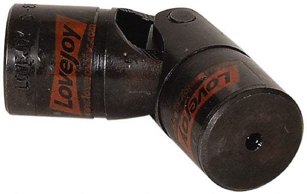 Lovejoy - 2-3/4" Bore Depth, 65,400 In/Lbs. Torque, D-Type Single Universal Joint - 1-1/2" Inside x 3" Outside Diam, 9-1/16" OAL - Eagle Tool & Supply
