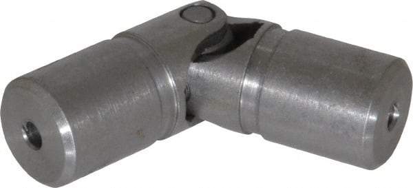 Lovejoy - 11/16" Bore Depth, 540 In/Lbs. Torque, D-Type Single Universal Joint - 5/16" Inside x 5/8" Outside Diam, 2-1/4" OAL - Eagle Tool & Supply
