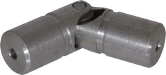 Lovejoy - 11/16" Bore Depth, 540 In/Lbs. Torque, D-Type Single Universal Joint - 5/16" Inside x 5/8" Outside Diam, 2-1/4" OAL - Eagle Tool & Supply