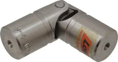Lovejoy - 1" Bore Depth, 1,560 In/Lbs. Torque, D-Type Single Universal Joint - 1/2" Inside x 1" Outside Diam, 3-3/8" OAL - Eagle Tool & Supply