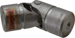 Lovejoy - 1-1/2" Bore Depth, 15,600 In/Lbs. Torque, D-Type Single Universal Joint - 1" Inside x 2" Outside Diam, 5-7/16" OAL - Eagle Tool & Supply