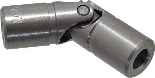 Lovejoy - 7/8" Bore Depth, 768 In/Lbs. Torque, D-Type Single Universal Joint - 3/8" Inside x 3/4" Outside Diam, 2-11/16" OAL - Eagle Tool & Supply