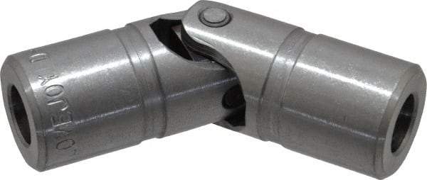 Lovejoy - 7/8" Bore Depth, 1,176 In/Lbs. Torque, D-Type Single Universal Joint - 7/16" Inside x 7/8" Outside Diam, 3" OAL - Eagle Tool & Supply