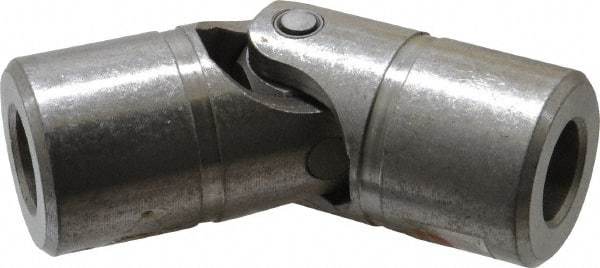 Lovejoy - 1-3/16" Bore Depth, 7,920 In/Lbs. Torque, D-Type Single Universal Joint - 3/4" Inside x 1-1/2" Outside Diam, 4-1/4" OAL - Eagle Tool & Supply