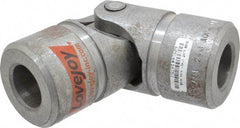 Lovejoy - 1-1/2" Bore Depth, 15,600 In/Lbs. Torque, D-Type Single Universal Joint - 1" Inside x 2" Outside Diam, 5-7/16" OAL - Eagle Tool & Supply