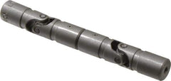 Lovejoy - 5/8" Bore Depth, 378 In/Lbs. Torque, DD-Type Double Universal Joint - 1/4" Inside x 1/2" Outside Diam, 4" OAL - Eagle Tool & Supply