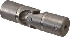 Lovejoy - 7/8" Bore Depth, 512 In/Lbs. Torque, D-Type Single Universal Joint - 3/8" Inside x 3/4" Outside Diam, 2-11/16" OAL - Eagle Tool & Supply