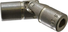 Lovejoy - 7/8" Bore Depth, 512 In/Lbs. Torque, D-Type Single Universal Joint - 3/8" Inside x 3/4" Outside Diam, 2-11/16" OAL - Eagle Tool & Supply