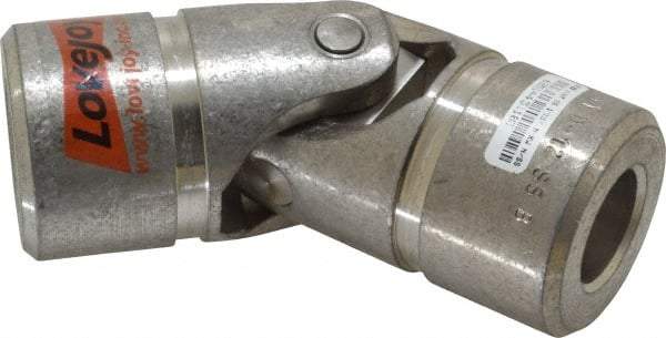 Lovejoy - 1-1/2" Bore Depth, 10,400 In/Lbs. Torque, D-Type Single Universal Joint - 1" Inside x 2" Outside Diam, 5-7/16" OAL - Eagle Tool & Supply