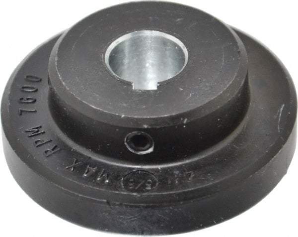 Lovejoy - 5/8" Max Bore Diam, 3/16" x 3/32" Keyway Width x Depth, Flexible Coupling Hub - 2.046" OD, 2.38" OAL, Cast Iron - Eagle Tool & Supply