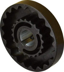 Lovejoy - 3/4" Max Bore Diam, 3/16" x 3/32" Keyway Width x Depth, Flexible Coupling Hub - 3-1/4" OD, 2.88" OAL, Cast Iron - Eagle Tool & Supply