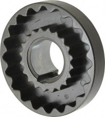 Lovejoy - 1-1/8" Max Bore Diam, 1/4" x 1/8" Keyway Width x Depth, Flexible Coupling Hub - 3-1/4" OD, 2.88" OAL, Cast Iron - Eagle Tool & Supply