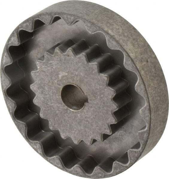 Lovejoy - 5/8" Max Bore Diam, 3/16" x 3/32" Keyway Width x Depth, Flexible Coupling Hub - 3-1/4" OD, 2.88" OAL, Cast Iron - Eagle Tool & Supply