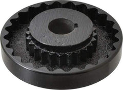 Lovejoy - 1" Max Bore Diam, 1/4" x 1/8" Keyway Width x Depth, Flexible Coupling Hub - 4-5/8" OD, 3.94" OAL, Cast Iron - Eagle Tool & Supply