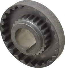 Lovejoy - 1-5/8" Max Bore Diam, 3/8" x 3/16" Keyway Width x Depth, Flexible Coupling Hub - 4-5/8" OD, 3.94" OAL, Cast Iron - Eagle Tool & Supply