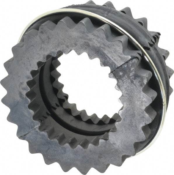 Lovejoy - 9 Two Piece Flexible Coupling Sleeve Insert - 6" OD, 3" OAL, EPDM - Eagle Tool & Supply