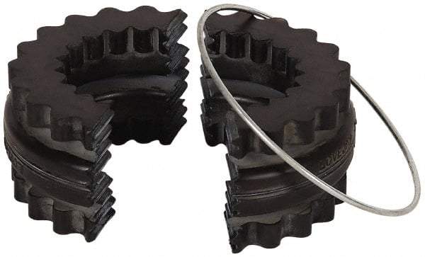 Lovejoy - 10 Two Piece Flexible Coupling Sleeve Insert - 7.06" OD, 3.44" OAL, EPDM - Eagle Tool & Supply