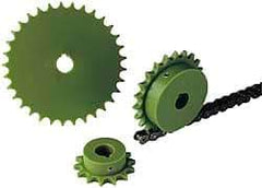 Poly Hi Solidur - 20 Teeth, 1/4" Chain Pitch, Chain Size 25, Roller Chain Sprockets - Eagle Tool & Supply