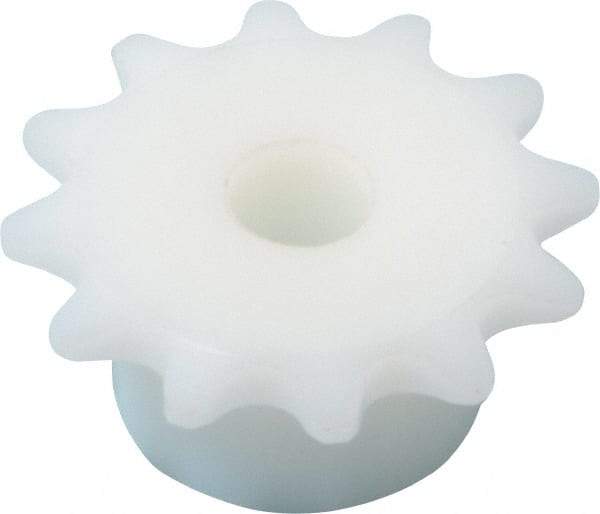 Poly Hi Solidur - 12 Teeth, 1/4" Chain Pitch, Chain Size 25, Roller Chain Sprockets - Eagle Tool & Supply