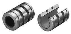 Pacific Bearing - 25mm ID, 1,523 Lb Static Load Capacity, Open Linear Bearing - 40mm OD - Eagle Tool & Supply