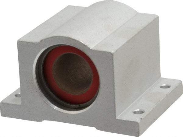 Pacific Bearing - 3/4" ID, 2-3/4" OAW x 2.063" OAL x 1-3/4" OAH Closed Single Pillow Block - 2-1/16 Inch Overall Length x 1-3/4 Inch Overall Height x 2-3/4 Inch Width, - Eagle Tool & Supply