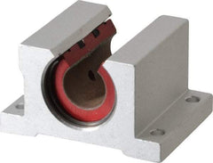 Pacific Bearing - 1/2" ID, 2" OAW x 1.688" OAL x 1-1/4" OAH Open Single Pillow Block - 1-11/16 Inch Overall Length x 1-1/4 Inch Overall Height x 2 Inch Width, - Eagle Tool & Supply