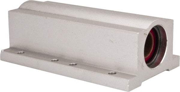 Pacific Bearing - 1/2" ID, 3-1/2" OAL x 1-1/4" OAH Closed Twin Pillow Block - 3-1/2 Inch Overall Length x 1-1/4 Inch Overall Height x 2 Inch Width, - Eagle Tool & Supply